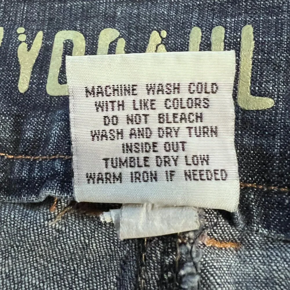 Hydraulic Long Low Mid Jean/Denim Shorts/Capris-Size 11-12 Jrs. Distressed-Comfy